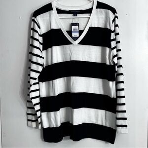NWT Tommy Hilfiger Cotton Knit V-Neck Long Sleeve  Sweater XL